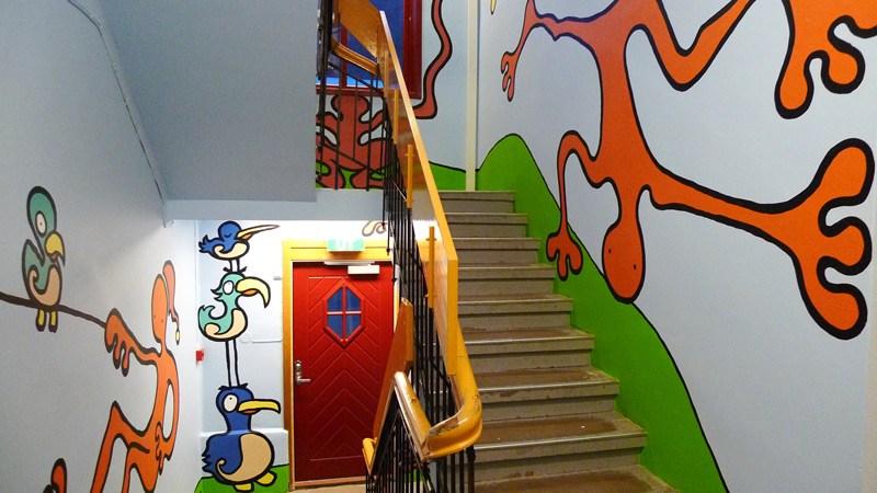 Høyanger Elementary School Staircase